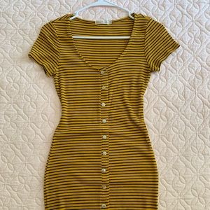 stripe mini dress